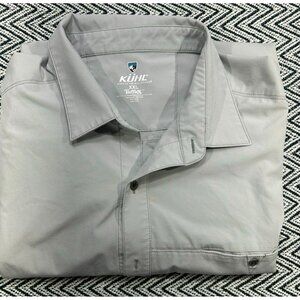 Kuhl XXL Mens Short Sleeve Shirt Gray Lightweight Button-Up Outdoor Wear